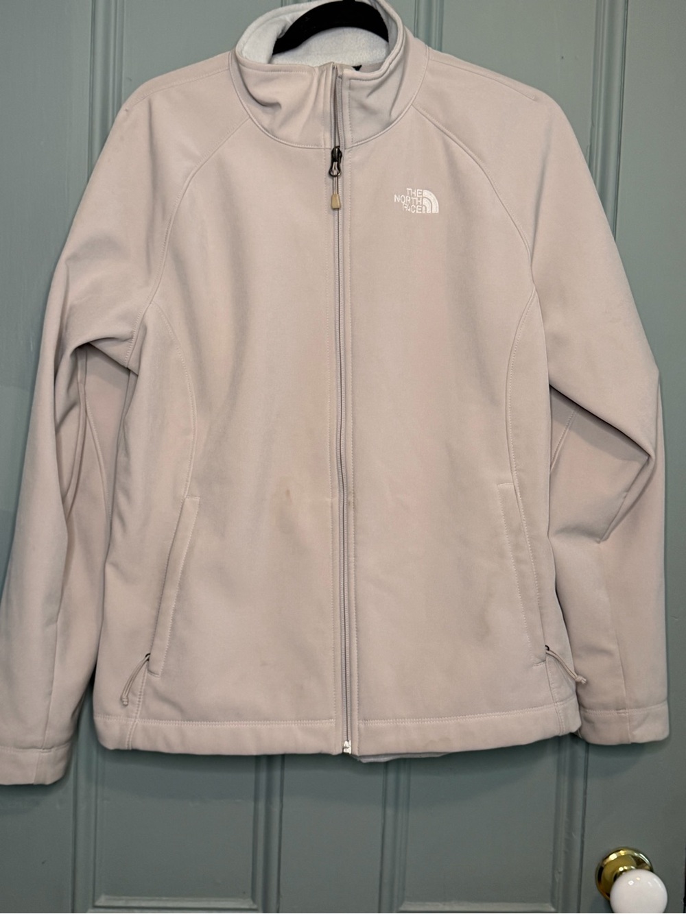 The North Face Women's Cream Fleece Lined Soft Shell Jacket